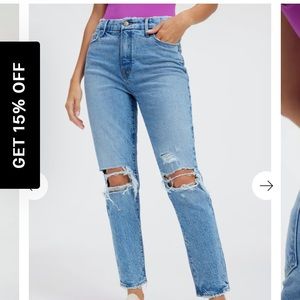 Good American weekender jeans size 00